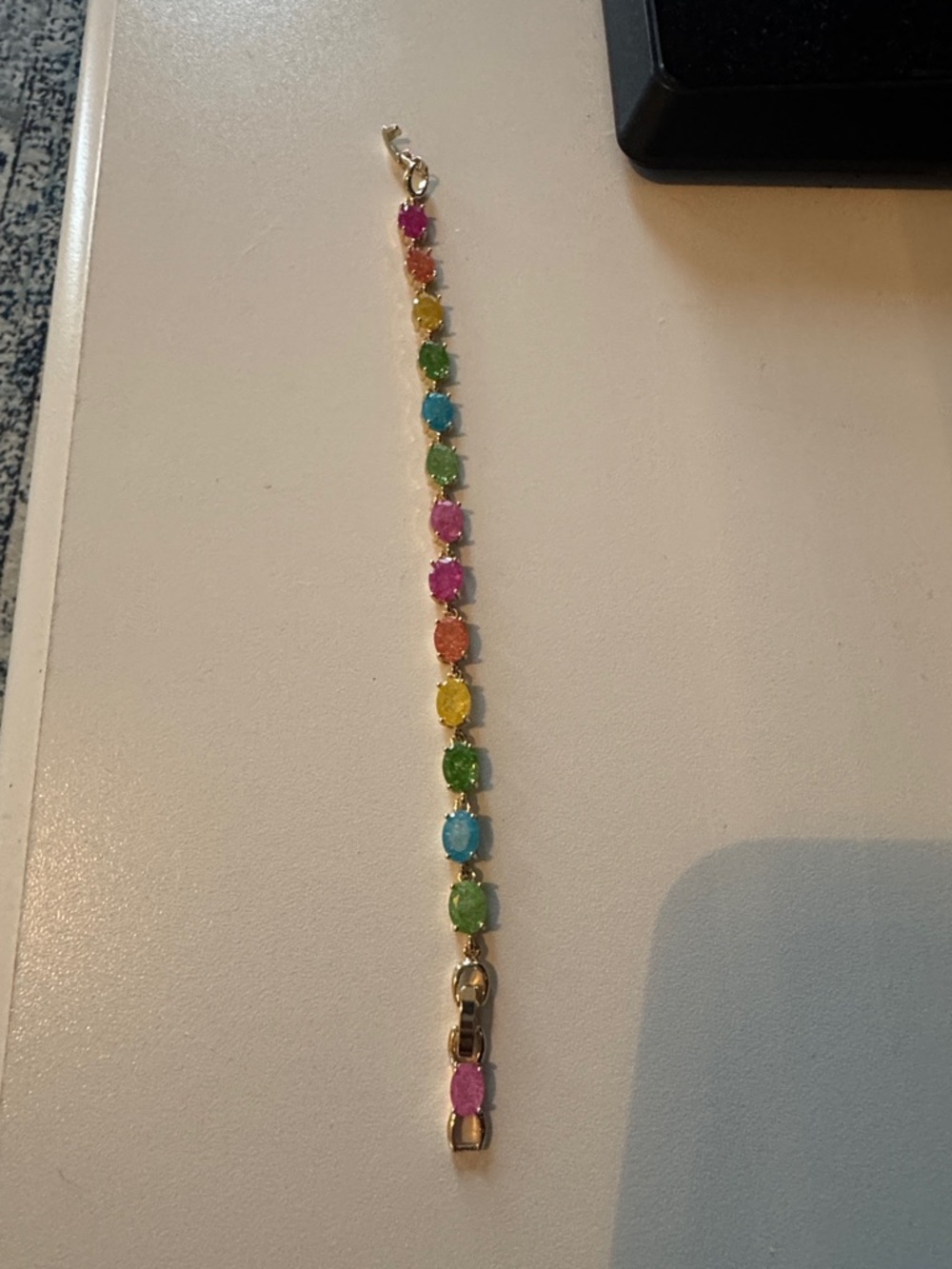 Multicolor Crystal Tennis Bracelet - Women Jewelry